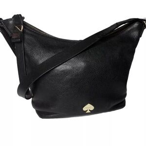 Kate Spade New York black leather purse handbag convertible Crossbody/shoulder